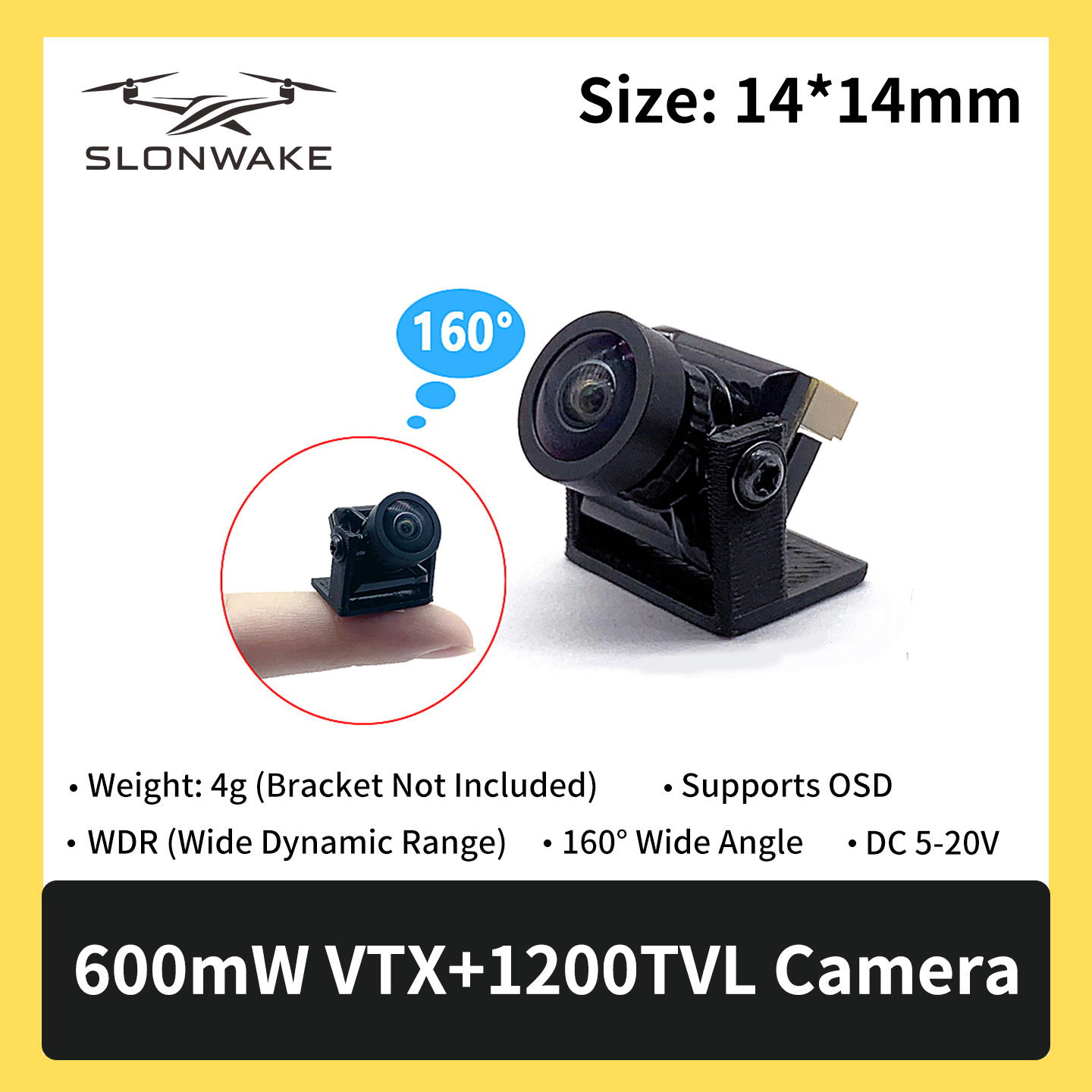 SLONWAKE 5.8G 600mW 7-24V FPV  - Drone Transmitter review and price