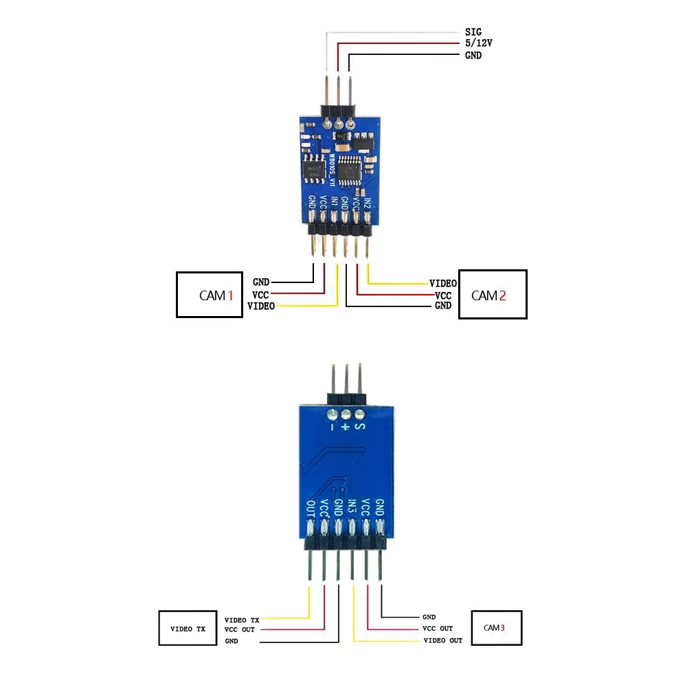 5.8G 3 Channel Video Switcher  - Drone Motor review and price
