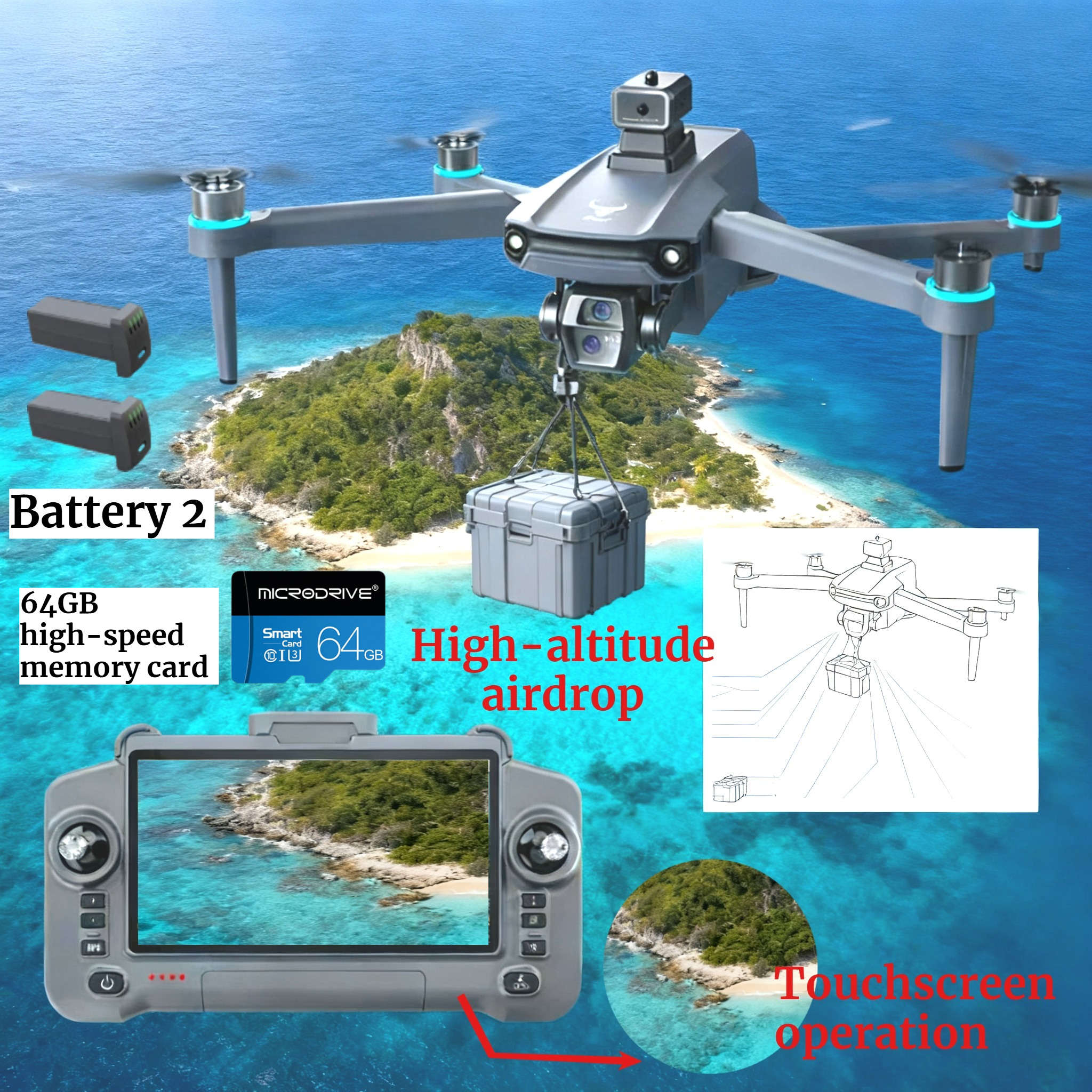 Drone GPS 8K HD Camera Aerial  - Drone Gps Mount review and price