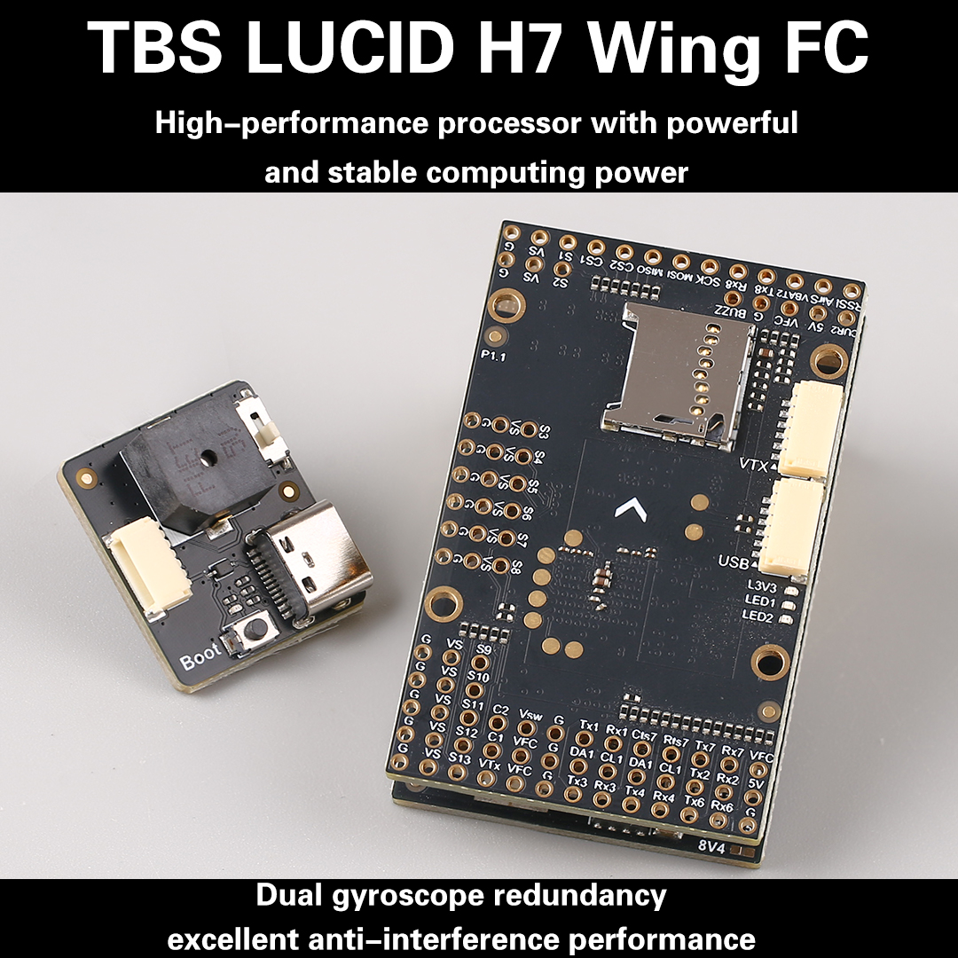TBS LUCID H7 WING FC Dual Gyro - Drone Frame review and price