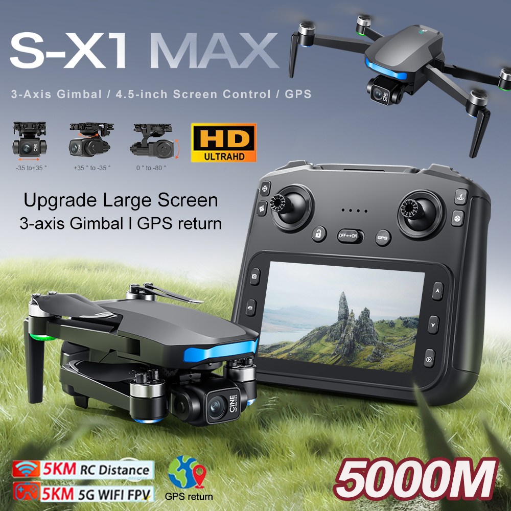 New S-X1 MAX Drone GPS 8K Prof - Drone Gimbal review and price
