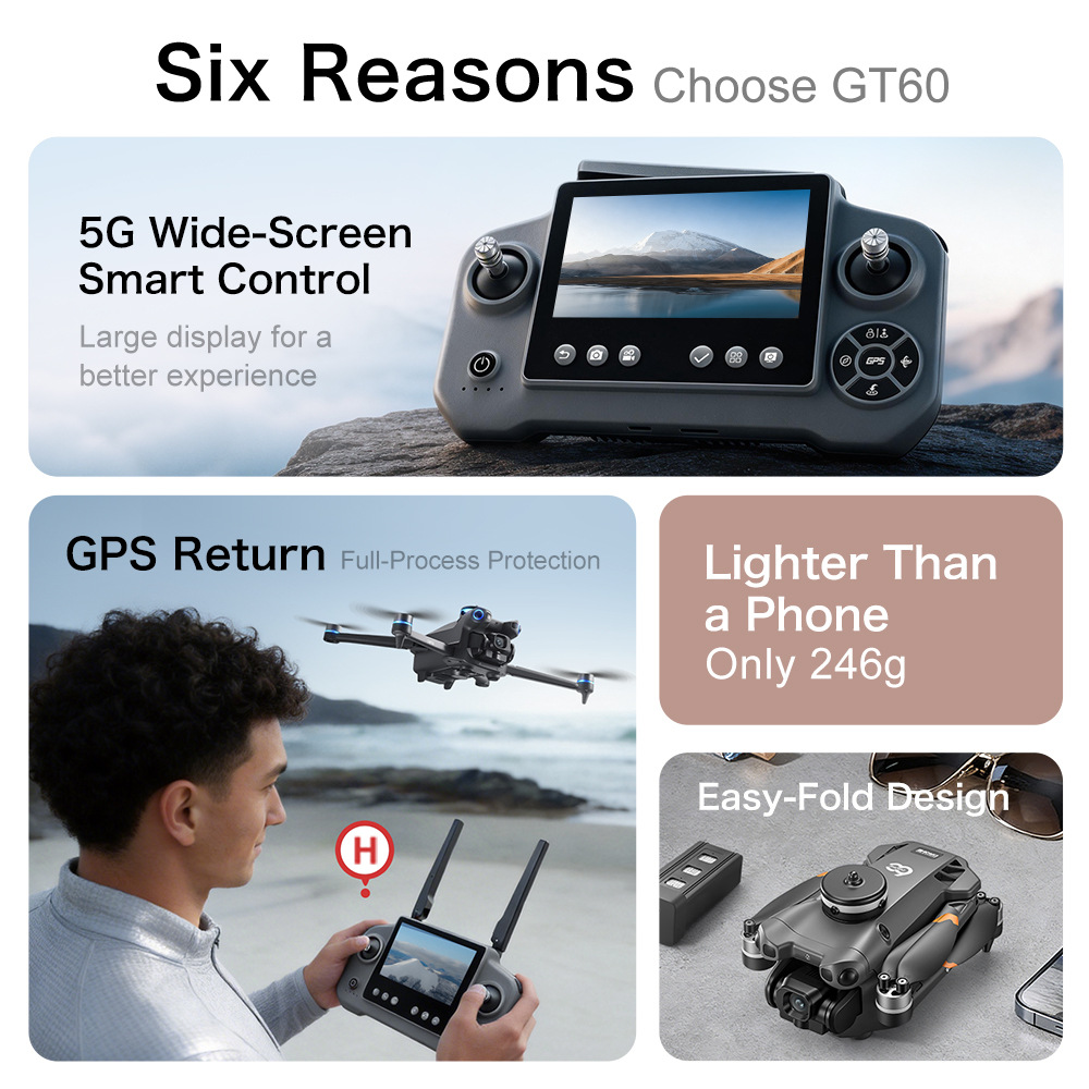 New GT60 GPS Drone High Defini - Drone Gps Mount review and price