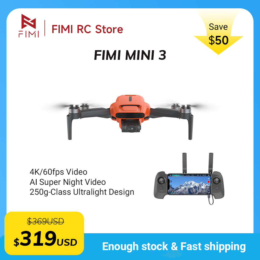 FIMI MINI 3 Camere drone 4K 60 - Drone Gimbal review and price